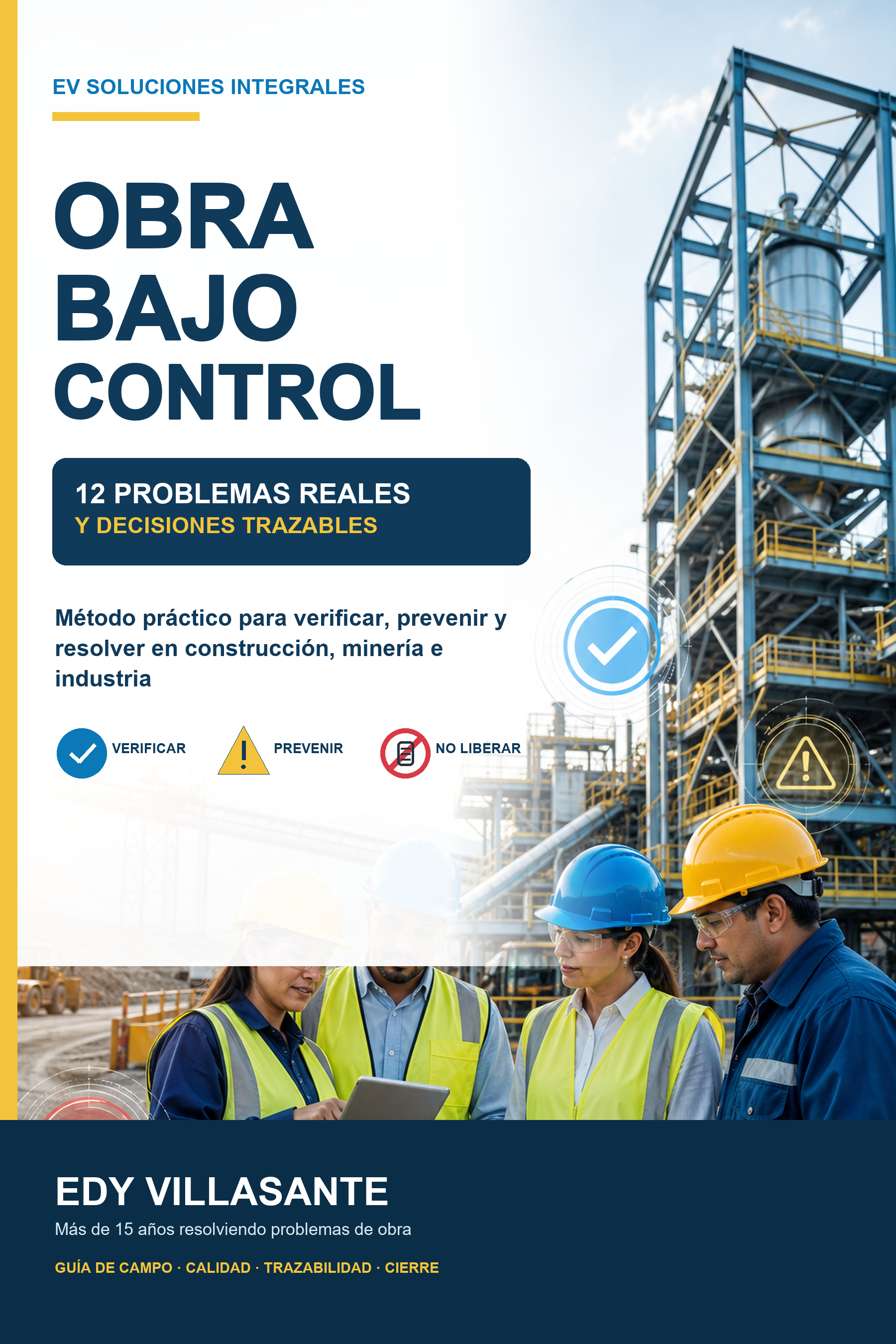Portada de Obra bajo control, de Edy Villasante